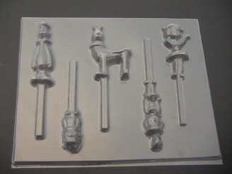 459sp Space Age Family Chocolate or Hard Candy Lollipop Mold